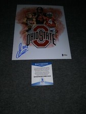 Julian Fleming Signed 8x10 Ohio State Buckeyes Beckett