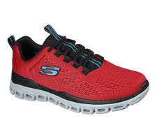 Authentic Skechers FASTEN UP / Glide Step / RED-BLACK / Reg 90 / NIB