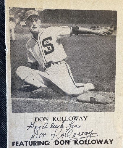 DON KOLLOWAY Chicago White Sox SIGNED Photo (T-SWC) - Picture 3 of 3