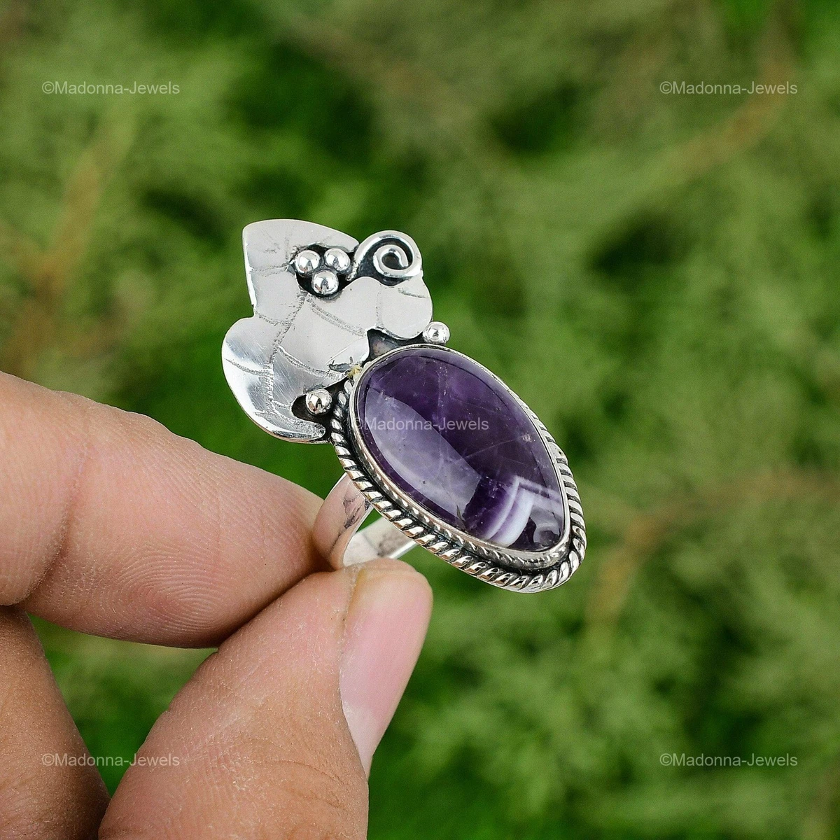 Stackable amethyst rings sale