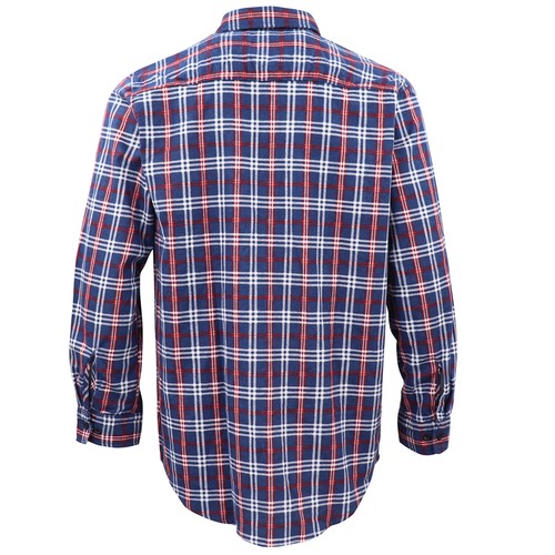 Men's 100% Cotton Flannelette Shirt Long Sleeve Plaid Check Flannel w Pockets - Picture 57 of 86