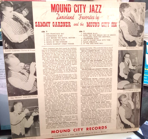 JAZZ LP, MOUND CITY JAZZ, SELF TITLED, VG+, Spin Cleaned !! - Imagen 3 de 3
