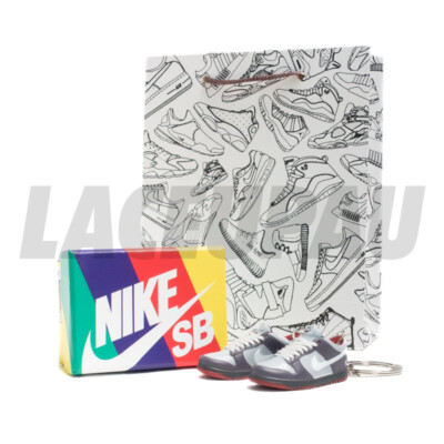 SB Dunk Low Jeff Staple NYC Pigeon Mini Sneaker 3D Keychain + Bag & ShoeBox