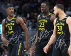 Jimmy Butler Steph Curry Draymond Green Auto 8x10 Signed Warriors Reprint Photo