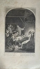 ENGRAVING 22 LIFE OF SAINT BRUNO EUSTACHE LE SUEUR GRAVE BY FRANCOIS CHAVUEAU 1660