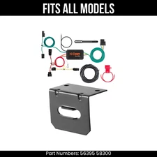 For 15-20 Honda Fit 4 Pin Trailer Wire Plug & Bracket Fits All Models Curt Kit