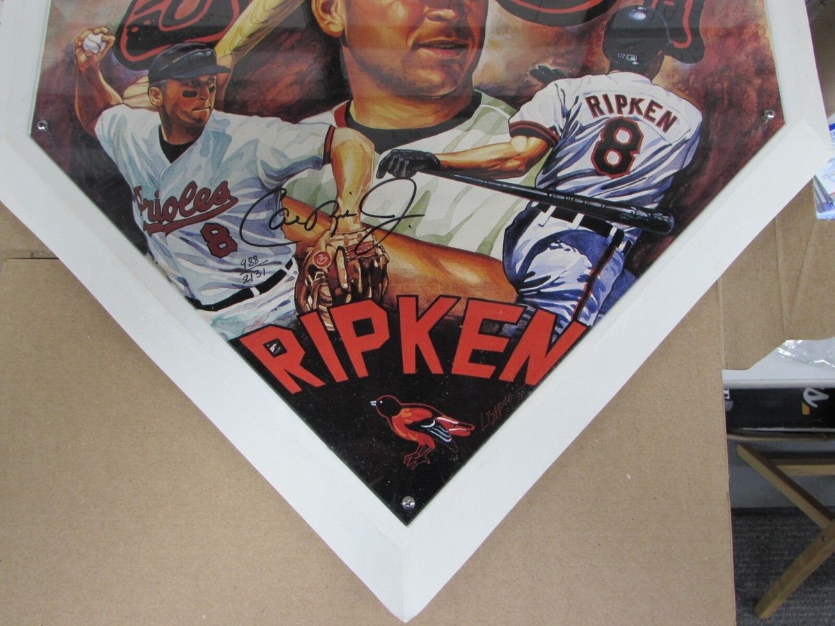 Cal Ripken Jr Autograph Full Size 2131 Home Plate Limited Edition