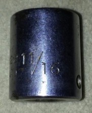 Wright Tool 3022 11/16" - 3/8" drive 6 Pt Socket usa