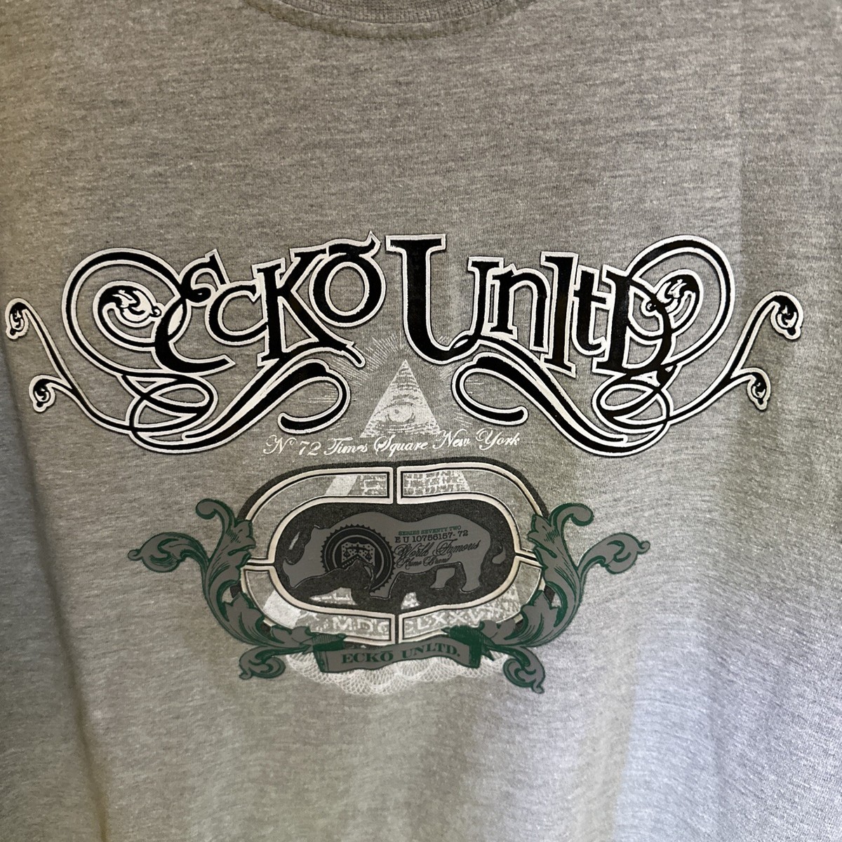 Echo Unltd 1972 the World Famous Rhino Brand Gray Size L | eBay