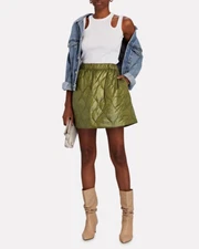Baum Und Pferdgarten Olive Army Green Sierra Puffer Quilted Mini Skirt 38