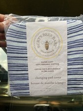 Burt's Bees Baby Watercolor Stripe Organic Cotton Changing Pad Cover