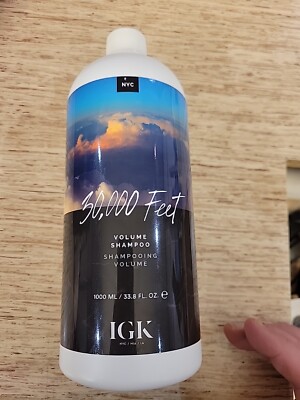 IGK 30,000 FEET VOLUMIZING SHAMPOO 1000 ML/ 33.8oz - NEW SHIPS FAST!!!