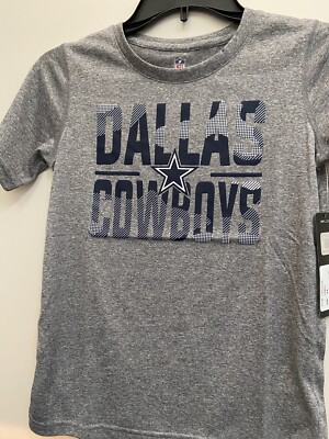 Dallas Cowboys NFL Gray Youth Shirt Ground Control Large (14-16)