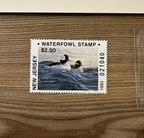 1993 NEW JERSEY - State Duck Stamp Print **BRUCE MILLER** MEDALLION Ed. #40 - Picture 5 of 8