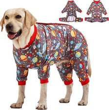 LovinPet Dog Pajamas Breathable Knit Breathable Year-Round for Large Breeds