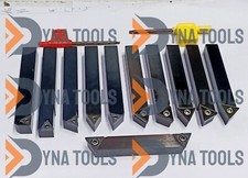 11Pcs 12mm Indexable Carbide Insert Turning Tooling Bit Holder Set For Lathe