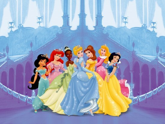Fototapete Tapete Disney Prinzessinnen Kinder 255x180cm + KLEISTER | FTDs 1928 (