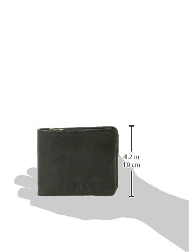 Lee Loose Bifold L Zipper Billfold Italian Leather 320-1925-05 Green - Picture 5 of 5