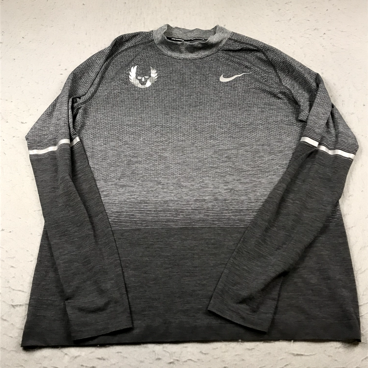 Nike Oregon Project Shirt Mens XL Gray Dri Fit Running