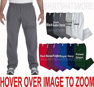 Gildan Open Bottom Sweatpants Size Chart