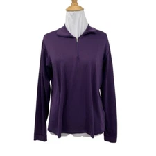 Vintage Patagonia Shirt Women M Medium Grape Capilene Pullover Base Layer Top
