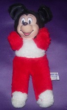 WALT DISNEY MICKEY MOUSE BEAN BAG PLUSH VINTAGE C. 1960'S JAPAN