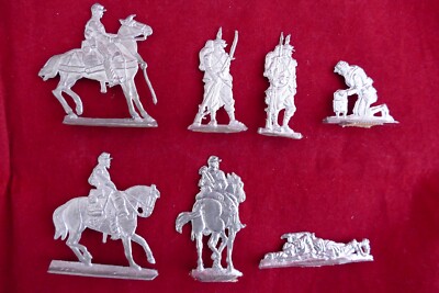 Plats d'étain - Flat tin - Zinnfiguren - ACW - Union - 23 nordistes au