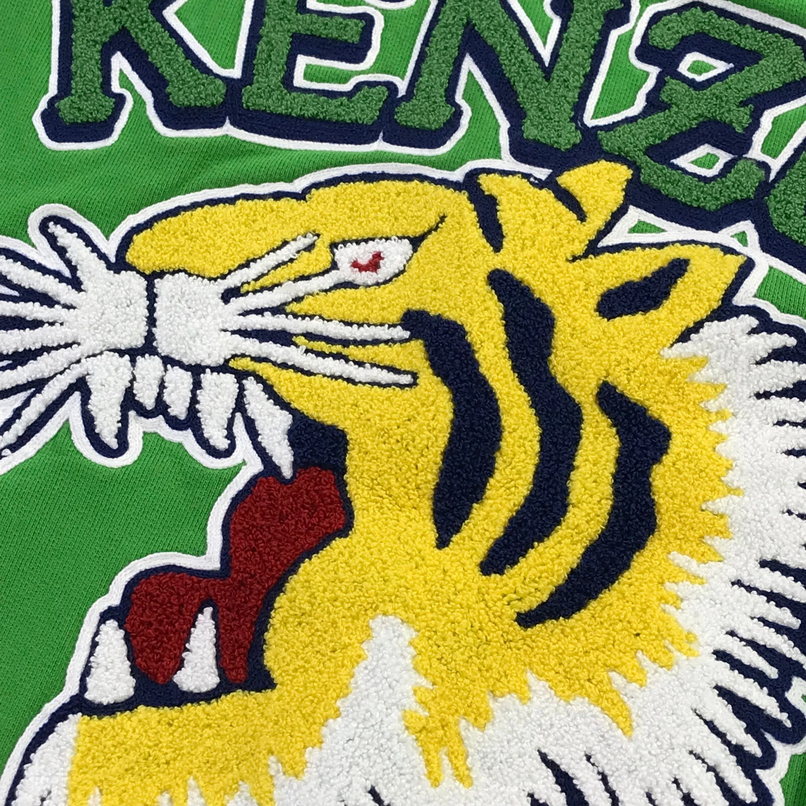 KENZO maglione uomo medio ricamato Tiger University 1970 felpa con cappuccio A5