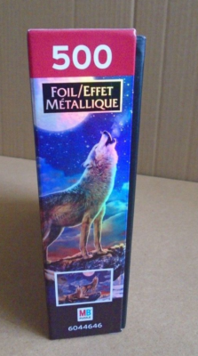 Milton Bradley Jigsaw Puzzle Wolves Howling to The Moon 500-pcs