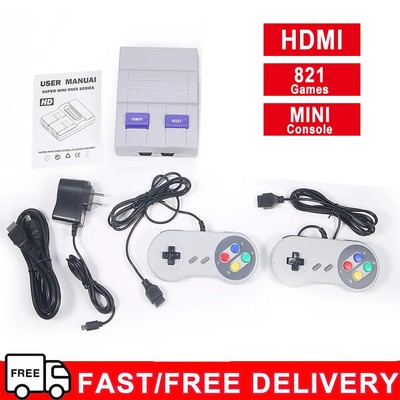 821/620 Nintendo Console Bundle NES and SNES Classic Edition New Retro Super