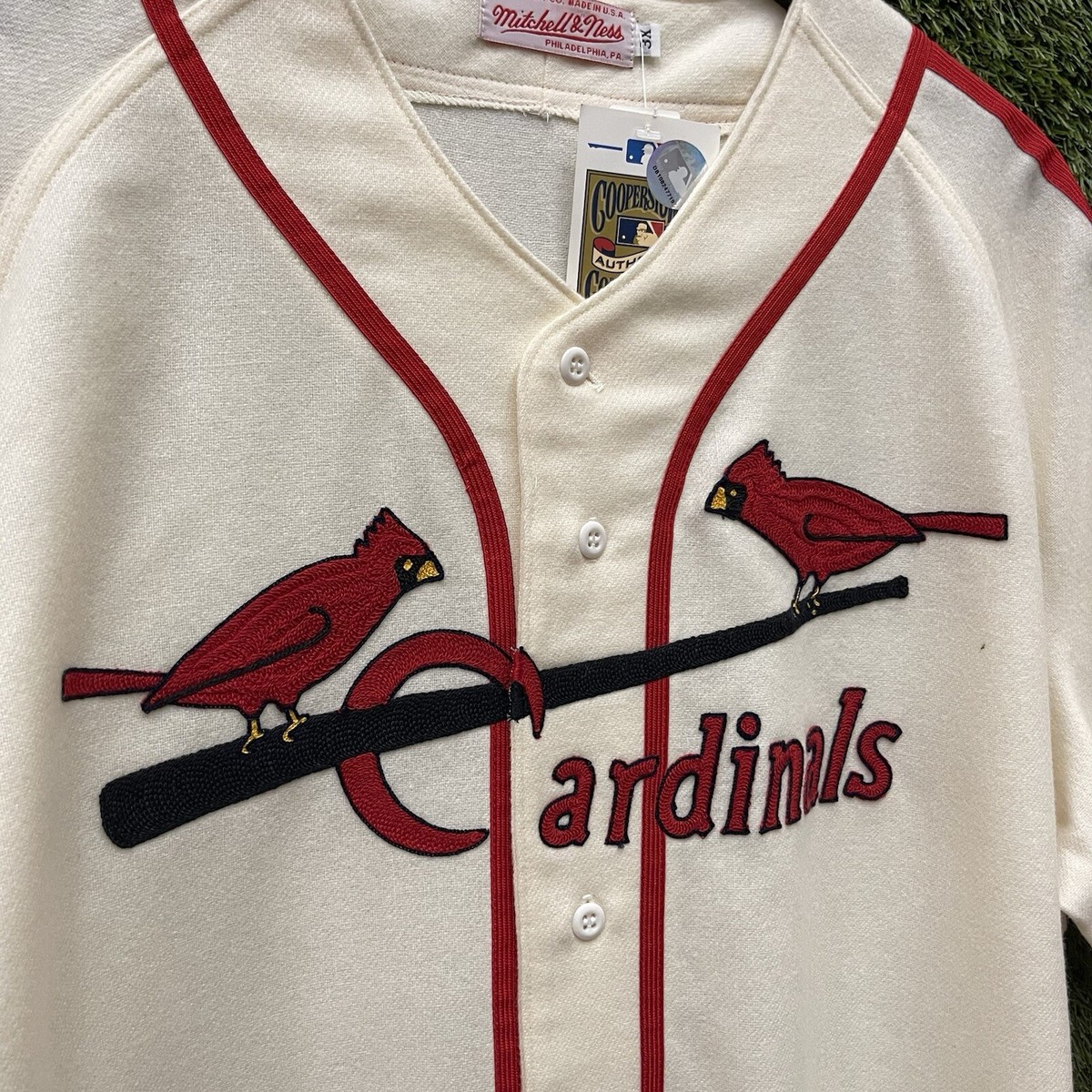 Vintage Stan Musial St Louis Cardinals Mitchell Ness Jersey Mens