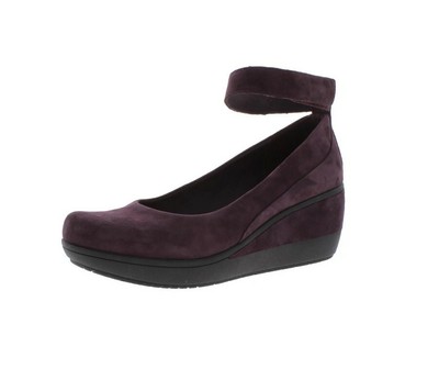 clarks women's wynnmere fox ankle wedge pump