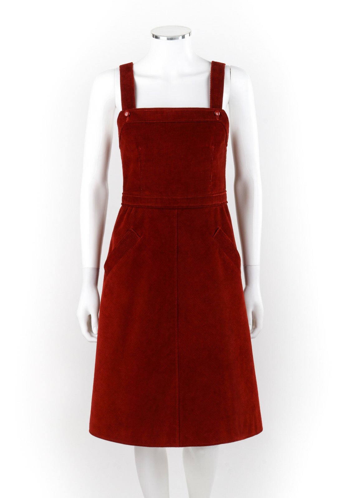 Hyperbole Blood Red Corduroy Sleeveless 