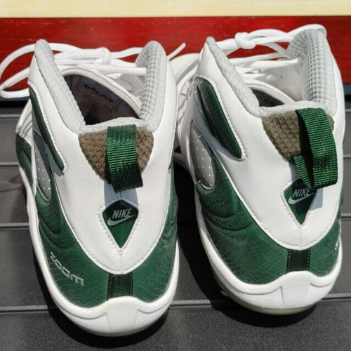 NIKE Air Zoom Blade Pro Mens Sz 17 Football Cletes Athletic Shoes Green White - Picture 3 of 6