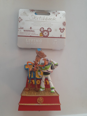 Disney sketchbook toy story buzz and woody singing ornament 4q2246506272299265