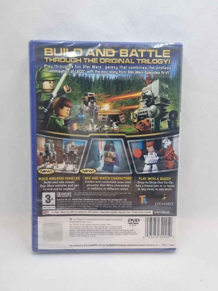 Lego Star Wars 2 The Original Trilogy PS2 Sony Playstation 2 - NEW OFFICIAL SEAL - Image 2 of 4