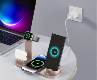 Fast 15W Wireless Charging Station for Iphone Airpods Samsung/Xiaomi/Vivo 