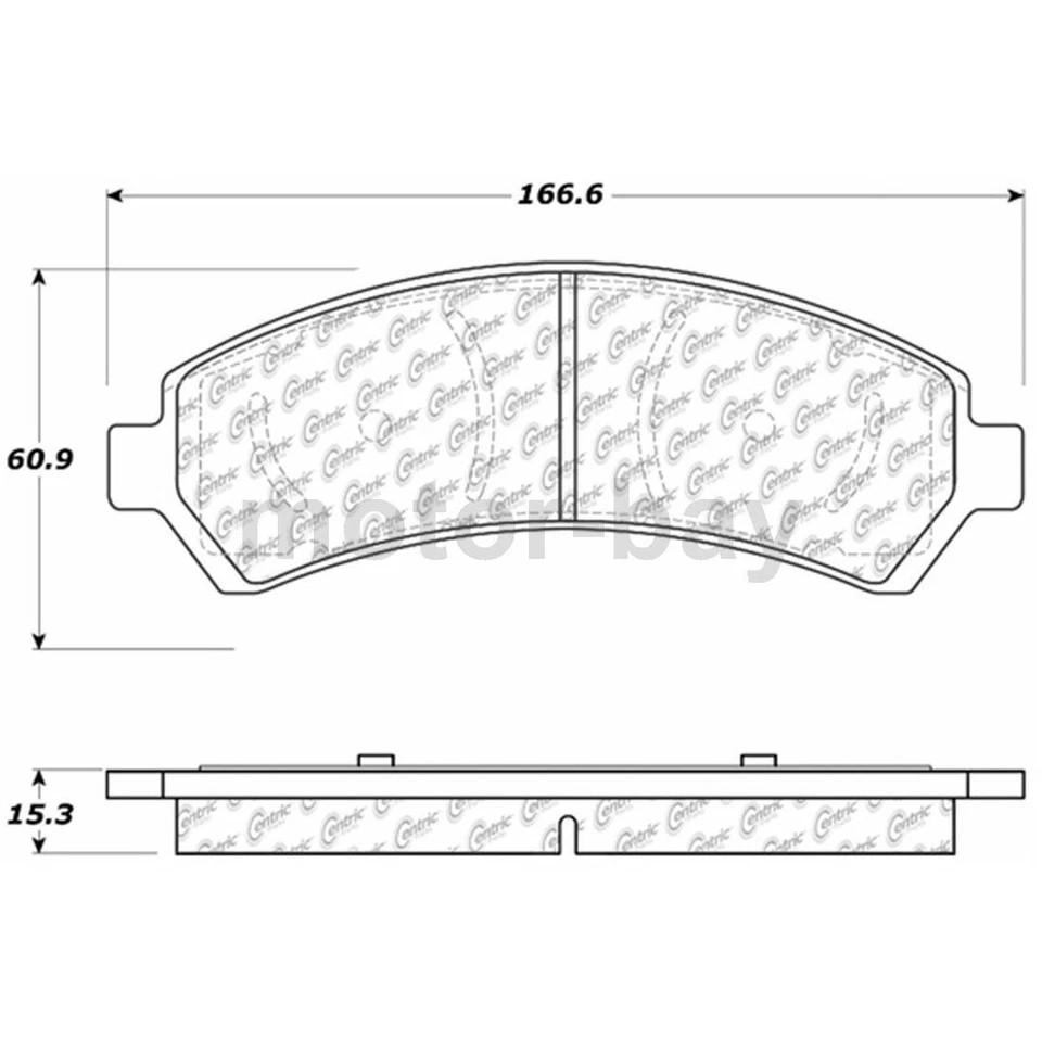 Pastillas de freno delanteras traseras para GMC Jimmy 2005 2004 2003 2002 2001 2000 1999 1998 Foto 2 de 4