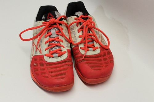 REEBOK CROSSFIT CF74 Womens 8 US Athletic Cross Training Red White Shoes - Picture 2 of 7