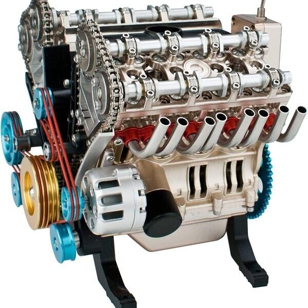 V8 Engine TECHING 3D Metal Mechanical Engine Model Science Experiment