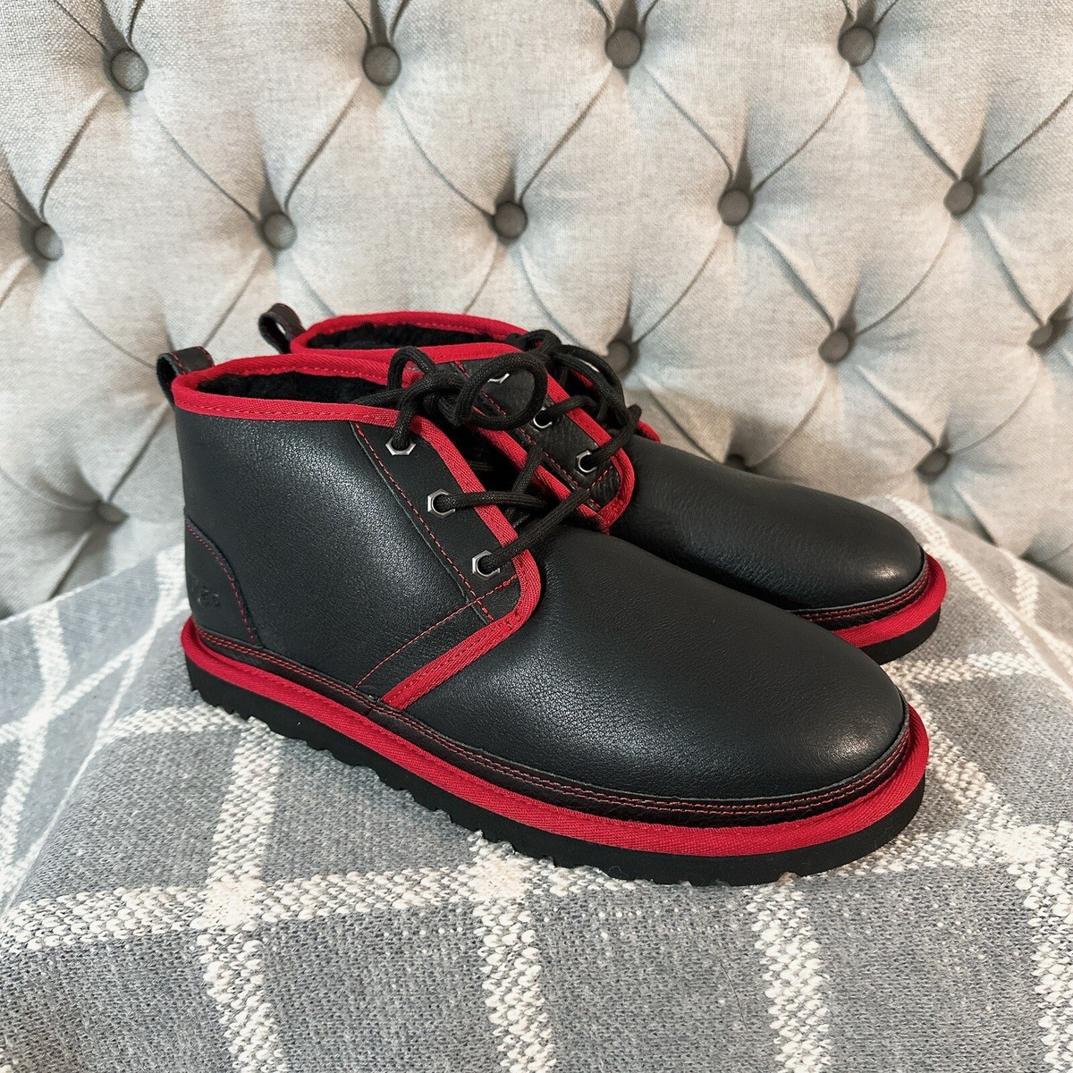 UGG Neumel Leather black/Red Mens shoes UGG MENS Neumel Boot  main image 2