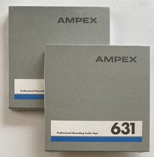 Ampex 631 1/4 Inch Professional Audio Reel Tape Lot of 2  Brand New Sealed - 1