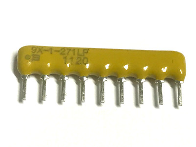 270R, 8x270R, 2%, 9pol. 70°/0,3W, 1/8W BOURNS, Arrays, 4609X-101-271LF, 25 Stück