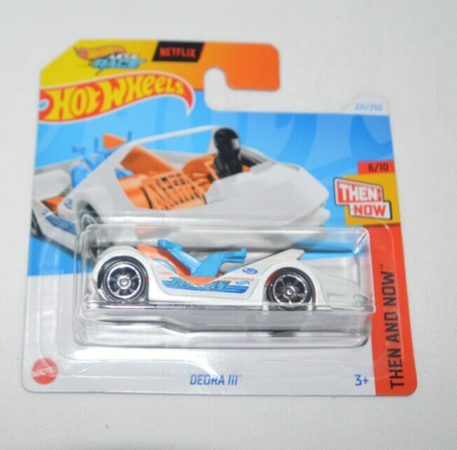 HOT WHEELS 2024 THEN AND NOW 5/10 - DEORA III PEARL WHITE ON A SHORT CARD - Picture 3 of 5