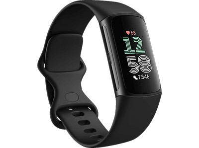 FITBIT Charge 6, Fitness Tracker, S, L, Obsidian