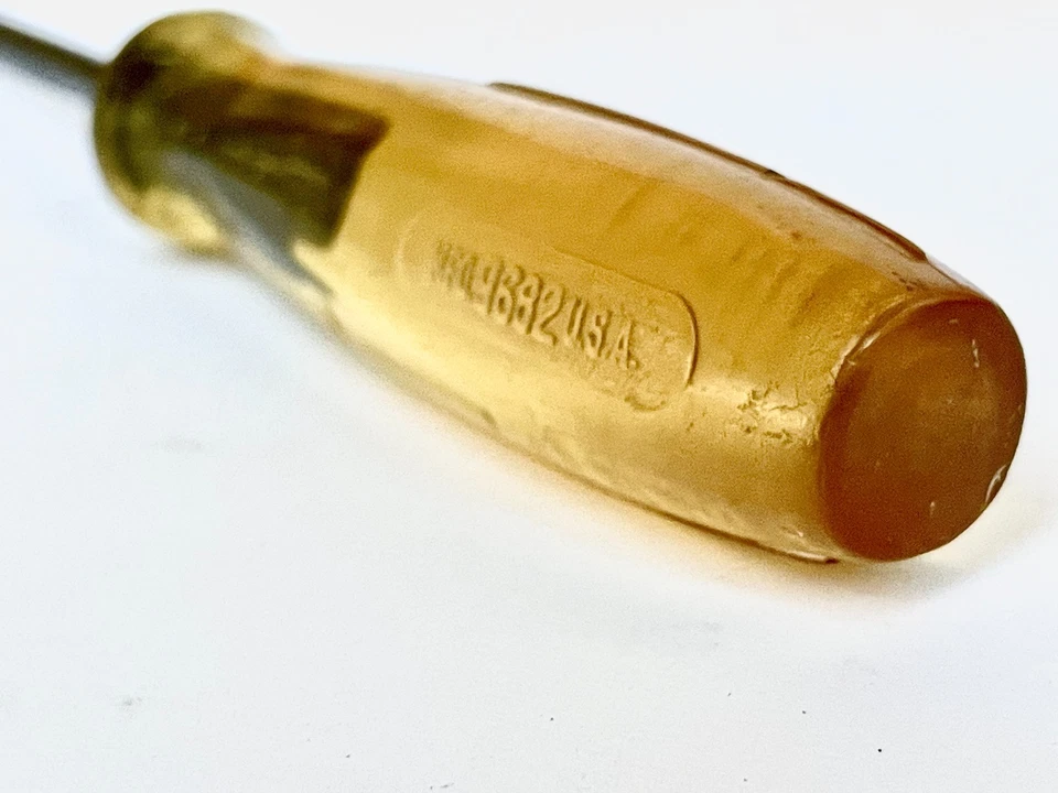 De colección PLVMB PLOMB Phillips #1 Destornillador AMARILLO Amalita Transicional PROTO Foto 3 de 4