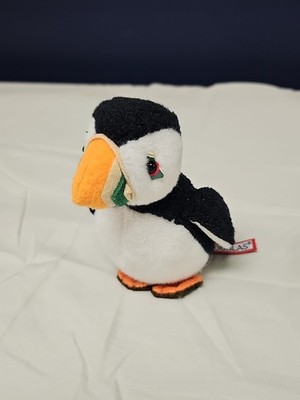 Douglas Puffin Plush Stuffed Animal Toy Bird Penguin White Orange