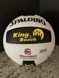 SPAULDING King Of The Beach Volleyball Replica Tour Ball White.