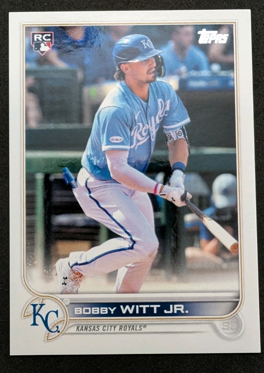 2022 Topps Series 2 BOBBY WITT JR. Short Print Image Variation SP RC #660 Royals