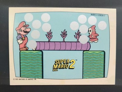 1989 Topps Nintendo Super Mario 2 II Trading Card Screen 7 Scratch Off SHY GUY